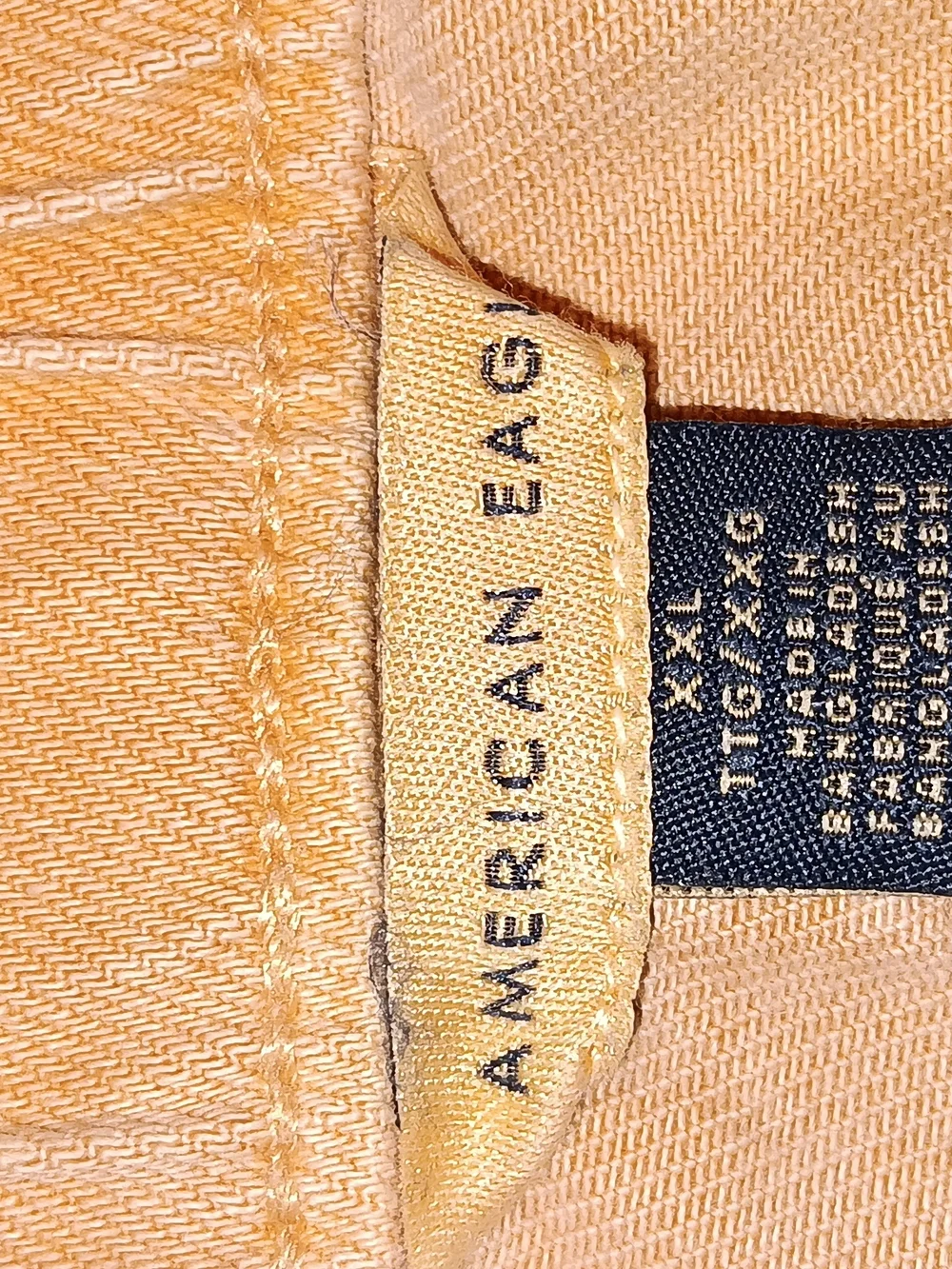 American Eagle Outfitters Peach Drawstring 100% Denim Beach Baggy Shorts